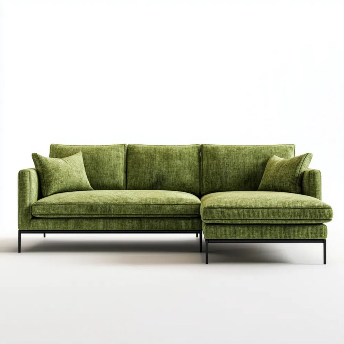 Sofa, 3-osobowa w sofie z pianki w pióropuszu, pióropusz, 250 x 160 x 84 cm