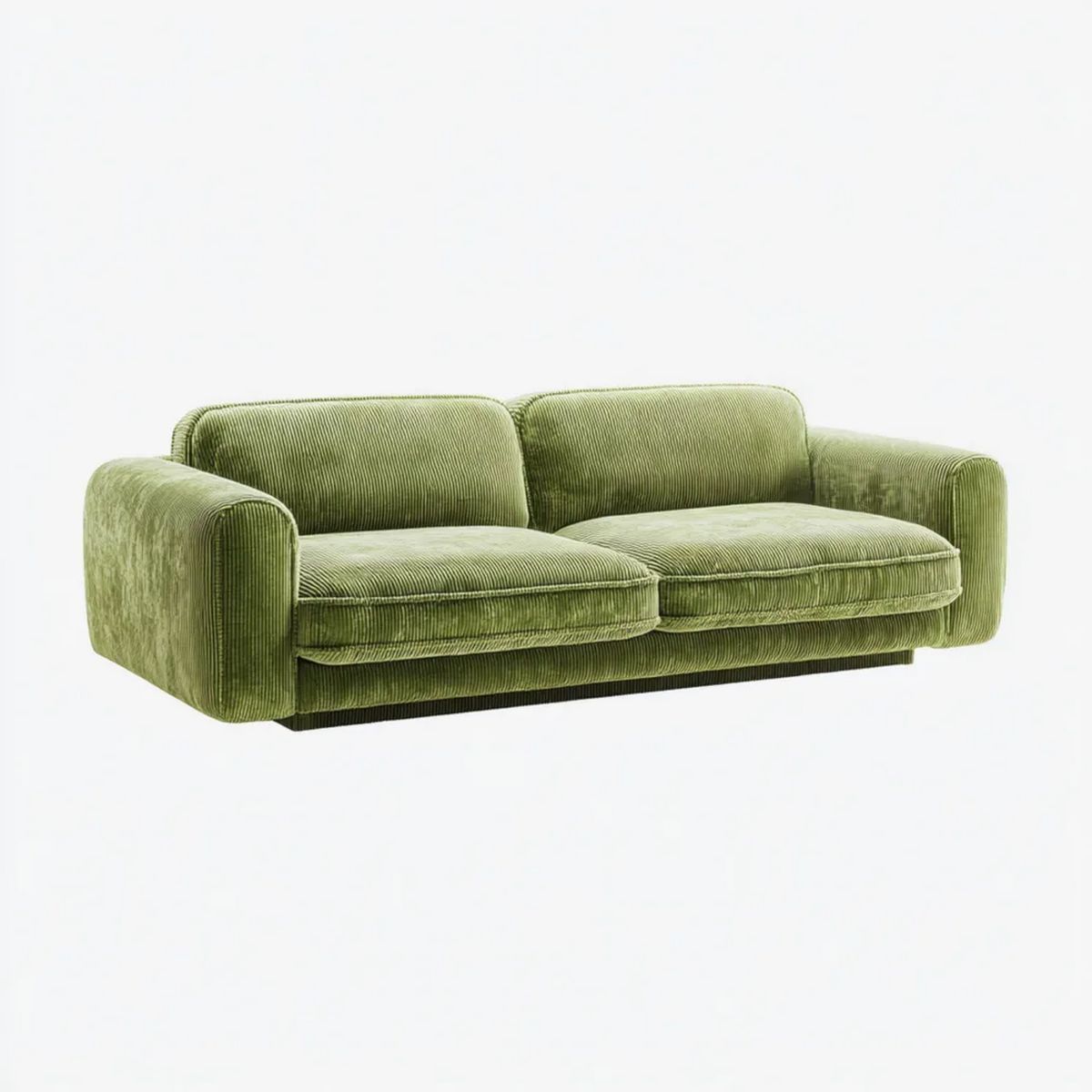 Sofa, 2 fotele w sofie oliwkowej w kolorze zielonym w kolorze brukselskim, 180 x 90 x 78 cm