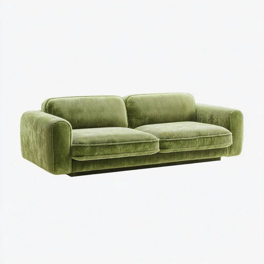 Sofa, 2 fotele w sofie oliwkowej w kolorze zielonym w kolorze brukselskim, 180 x 90 x 78 cm