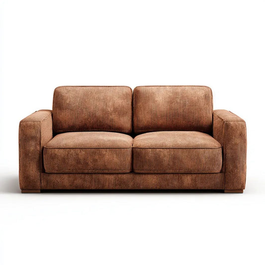 Sofa, 2-osobowa sofa w brązowej łyżce Berevelvet 160 x 90 x 85 cm
