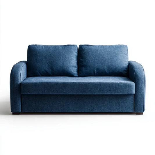 Sofa, 2-kanapa fotela ciemnoniebieski 160 x 85 x 85 cm poliester inclusive prostokątna