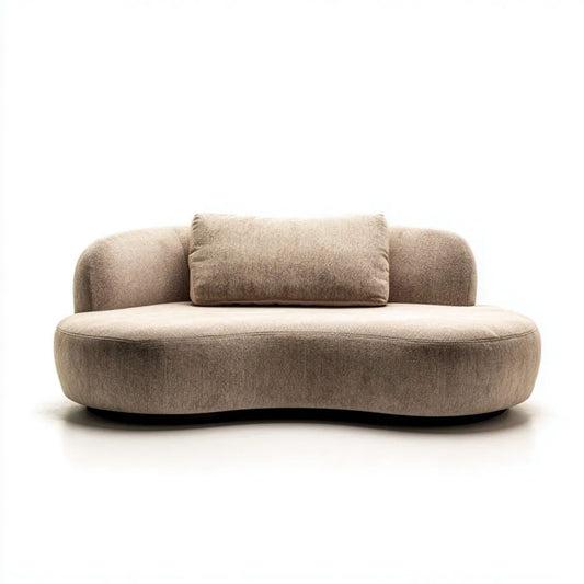 Sofa, Podwójna sofa w poliestrze, okrągły kształt, 170 x 95 x 72 cm